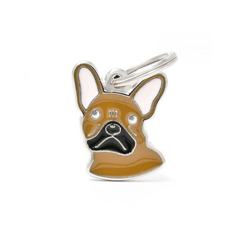 MyFamily ID TAG BROWN FRENCH BULLDOG - ميدالية التعريف - Zue For Pet Supplies Co.