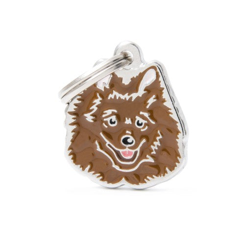 MyFamily ID TAG BROWN ITALIAN SPITZ - ميدالية التعريف - Zue For Pet Supplies Co.