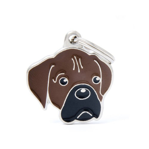 MyFamily ID TAG FAWN BOXER - ميدالية التعريف - Zue For Pet Supplies Co.