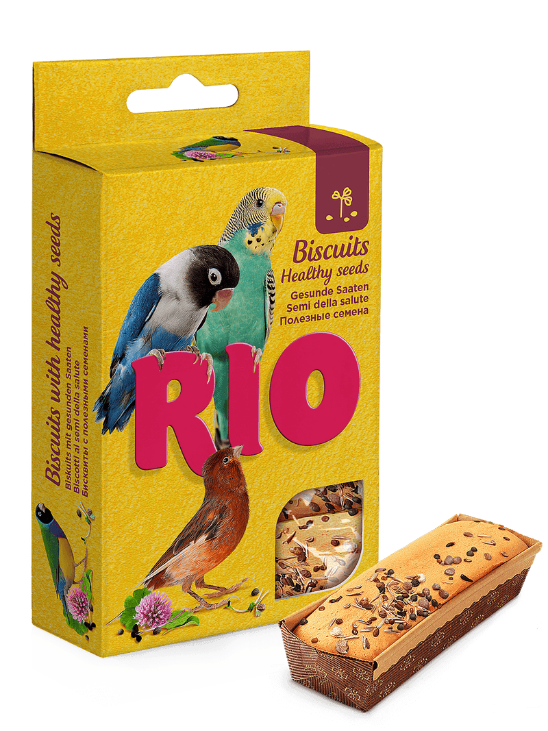 RIO Biscuits for all birds with healthy seeds 5x7gm - طعام الطيور - Zue For Pet Supplies Co.