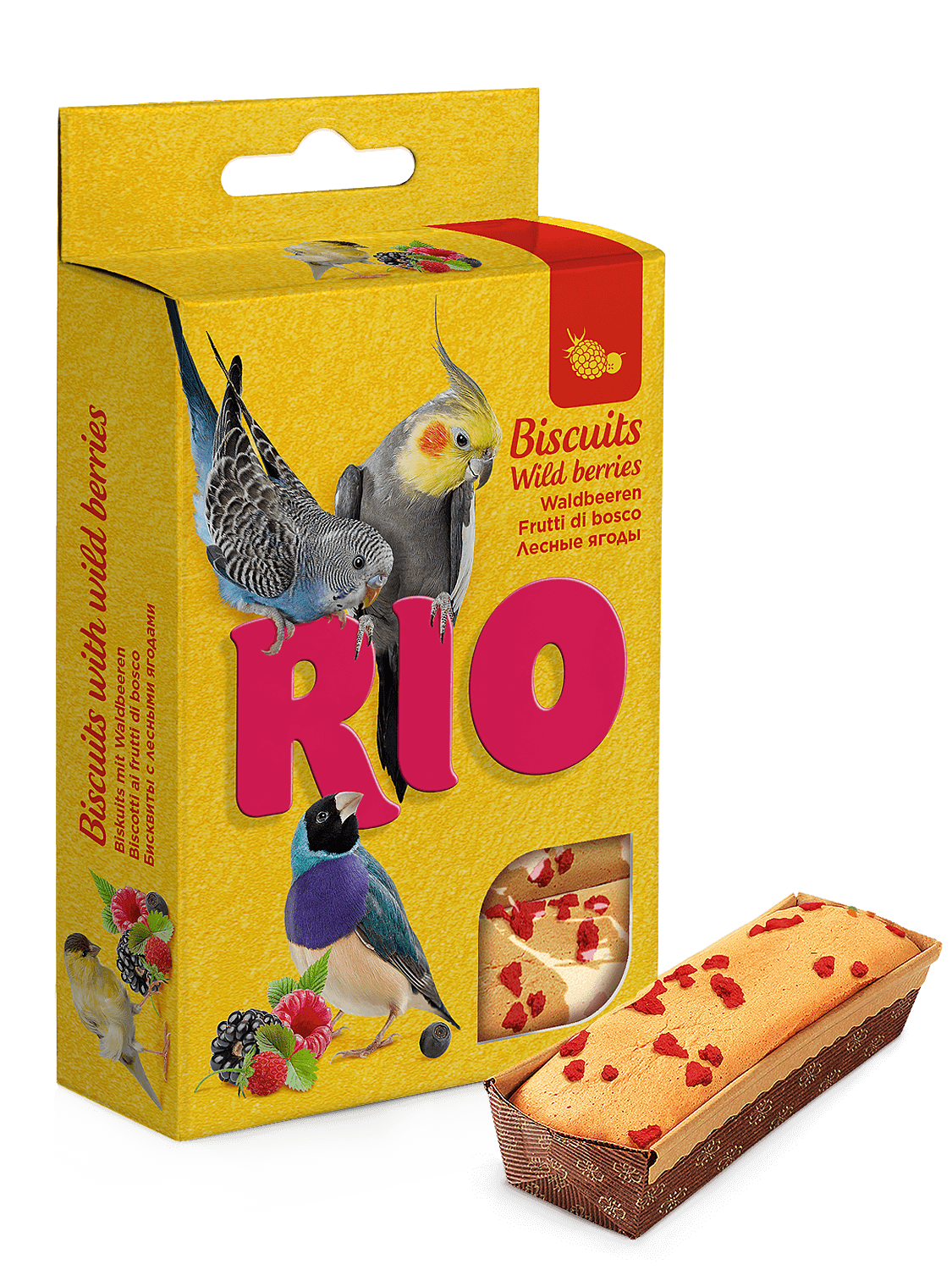 RIO Biscuits for all birds with wild berries 5x7gm - طعام الطيور - Zue For Pet Supplies Co.