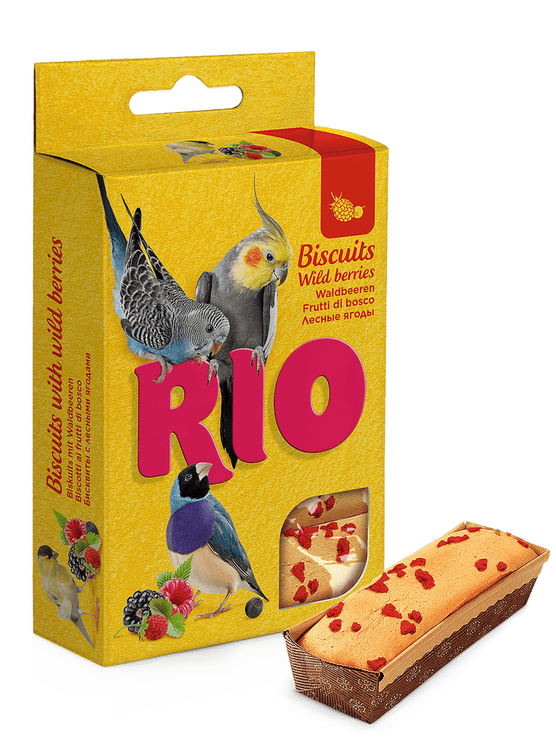 RIO Biscuits for all birds with wild berries 5x7gm - طعام الطيور - Zue For Pet Supplies Co.
