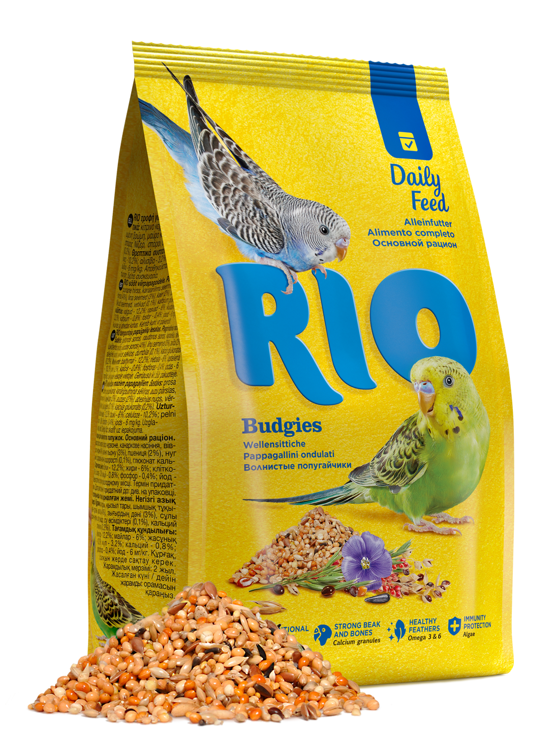 RIO Feed for budgies. Daily feed 3kg - طعام الطيور - Zue For Pet Supplies Co.