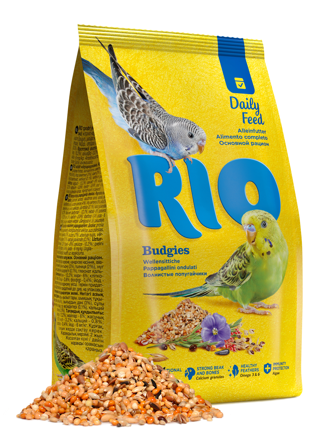 RIO Feed for budgies Daily Feed 500gm - طعام الطيور - Zue For Pet Supplies Co.
