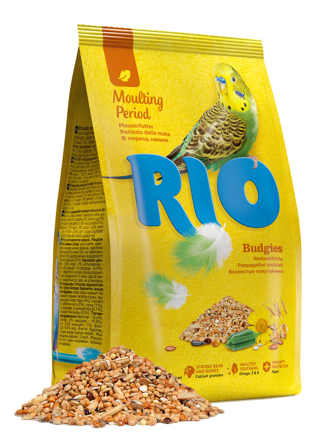 RIO Feed for budgies. Moulting period feed 500gm - طعام الطيور - Zue For Pet Supplies Co.