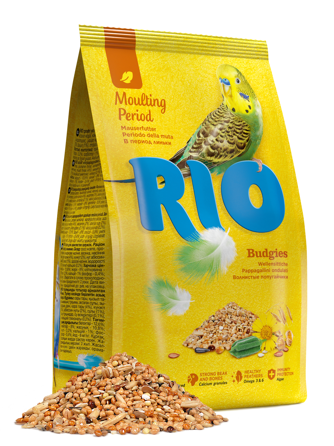 RIO Feed for budgies. Moulting period feed 500gm - طعام الطيور - Zue For Pet Supplies Co.