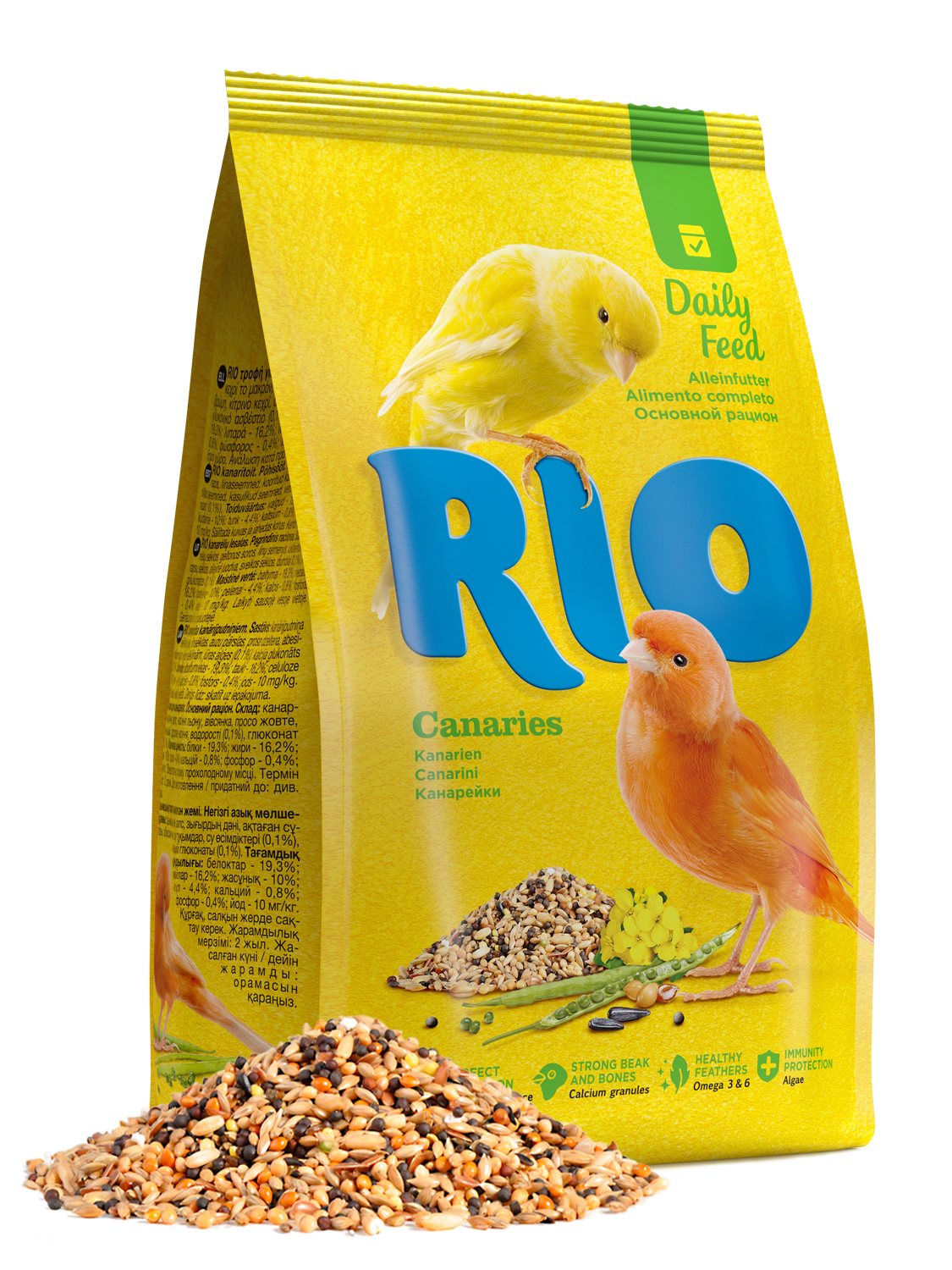 RIO Feed for canaries. Daily feed 1kg - طعام الطيور - Zue For Pet Supplies Co.