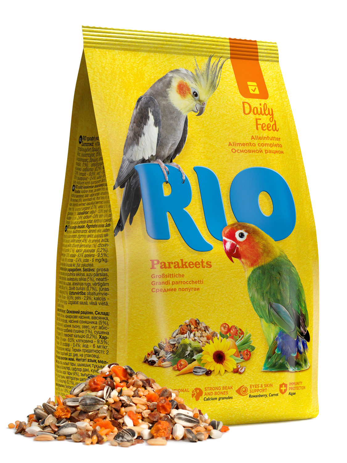 RIO Feed for parakeets. Daily feed 3kg - طعام الطيور - Zue For Pet Supplies Co.