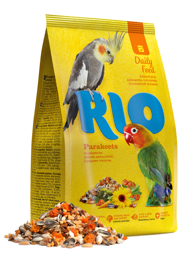 RIO Feed for parakeets. Daily feed 500gm - طعام الطيور - Zue For Pet Supplies Co.
