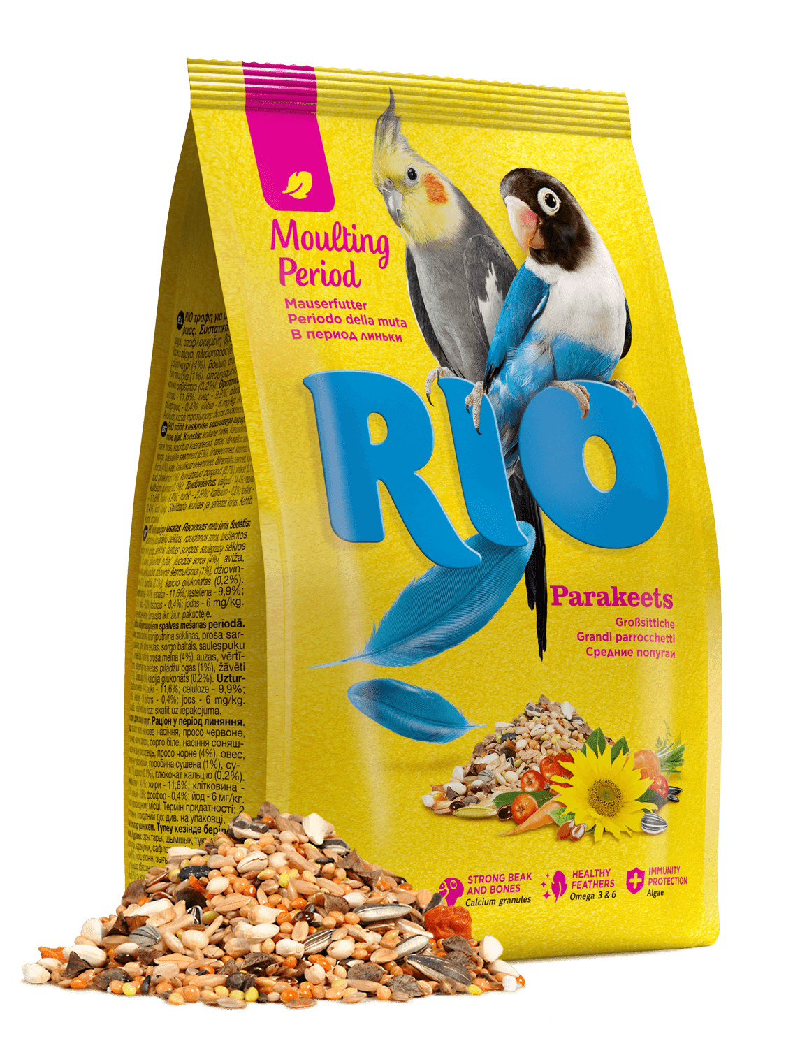 RIO Feed for parakeets. Moulting period feed 500gm - طعام الطيور - Zue For Pet Supplies Co.