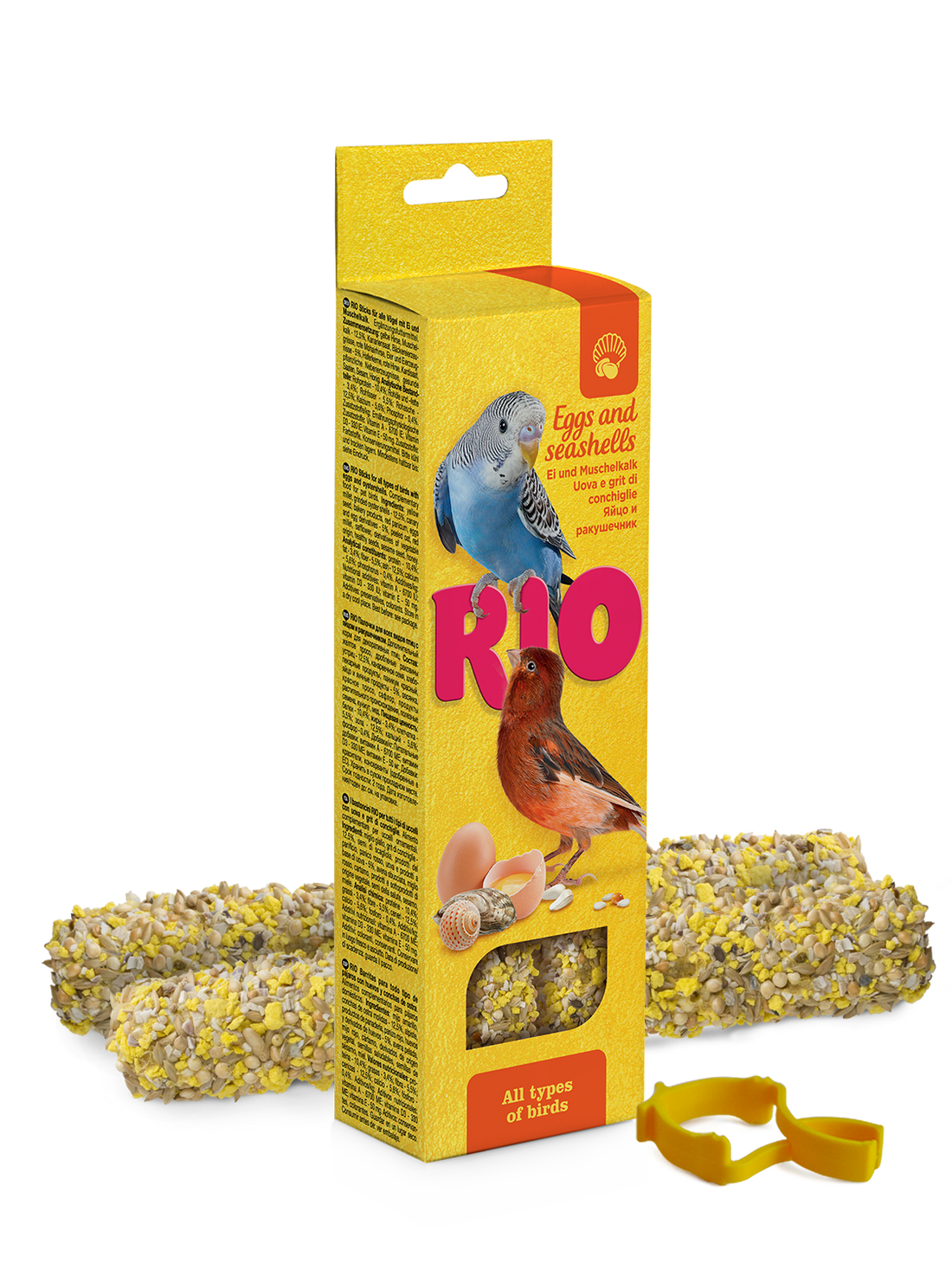 RIO Sticks for all birds with eggs and seashells 2x40gm - طعام الطيور - Zue For Pet Supplies Co.