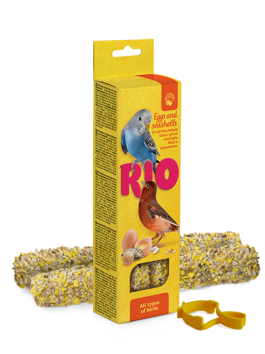RIO Sticks for all birds with eggs and seashells 2x40gm - طعام الطيور - Zue For Pet Supplies Co.
