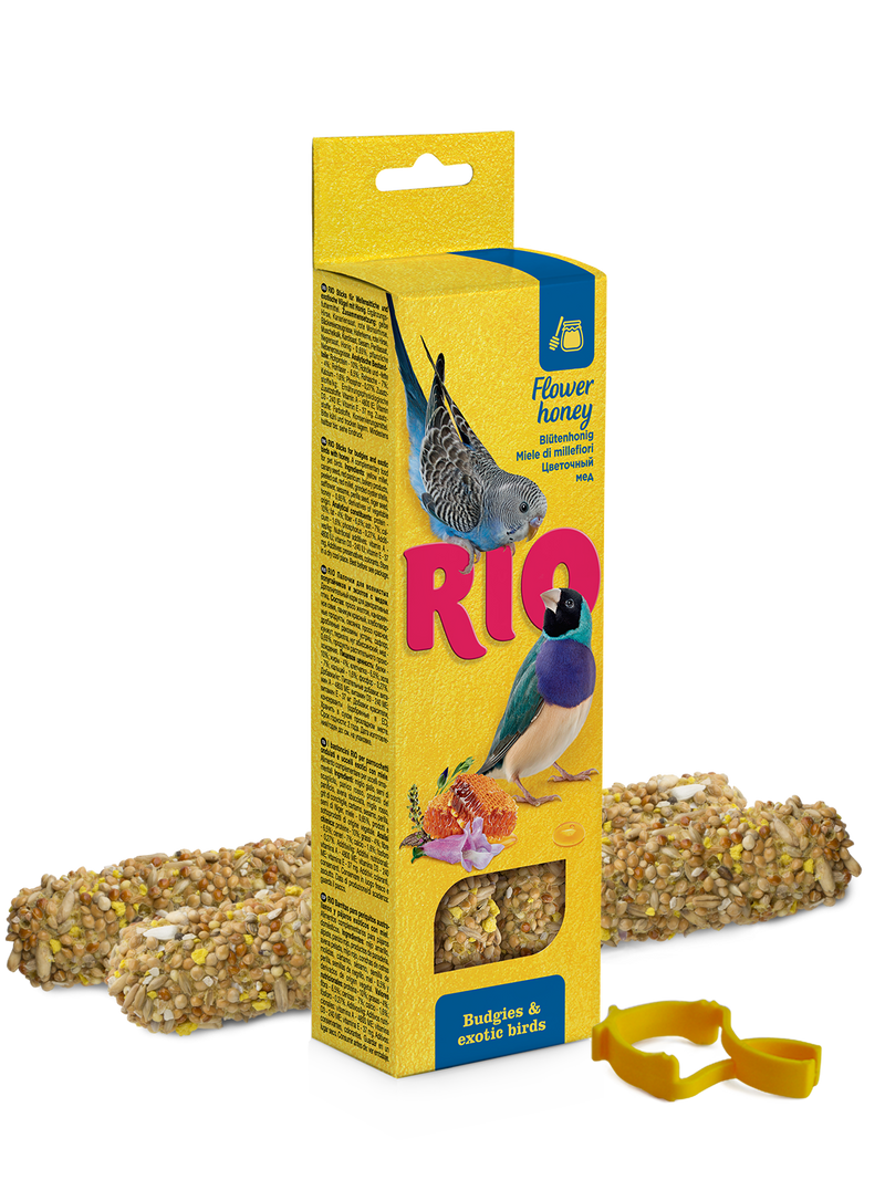 RIO Sticks for budgies and exotic birds with honey 2x40gm - طعام الطيور - Zue For Pet Supplies Co.