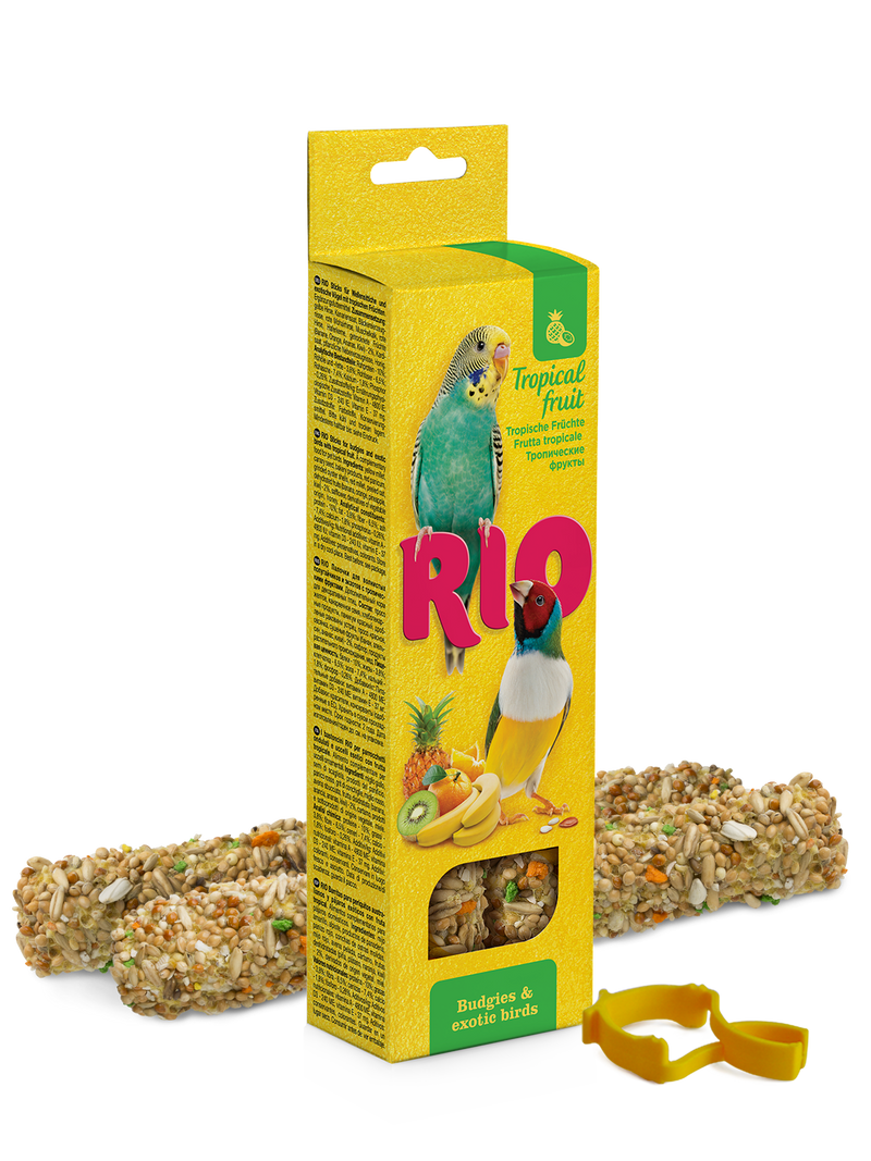 RIO Sticks for budgies and exotic birds with tropical fruit 2x40gm - طعام الطيور - Zue For Pet Supplies Co.