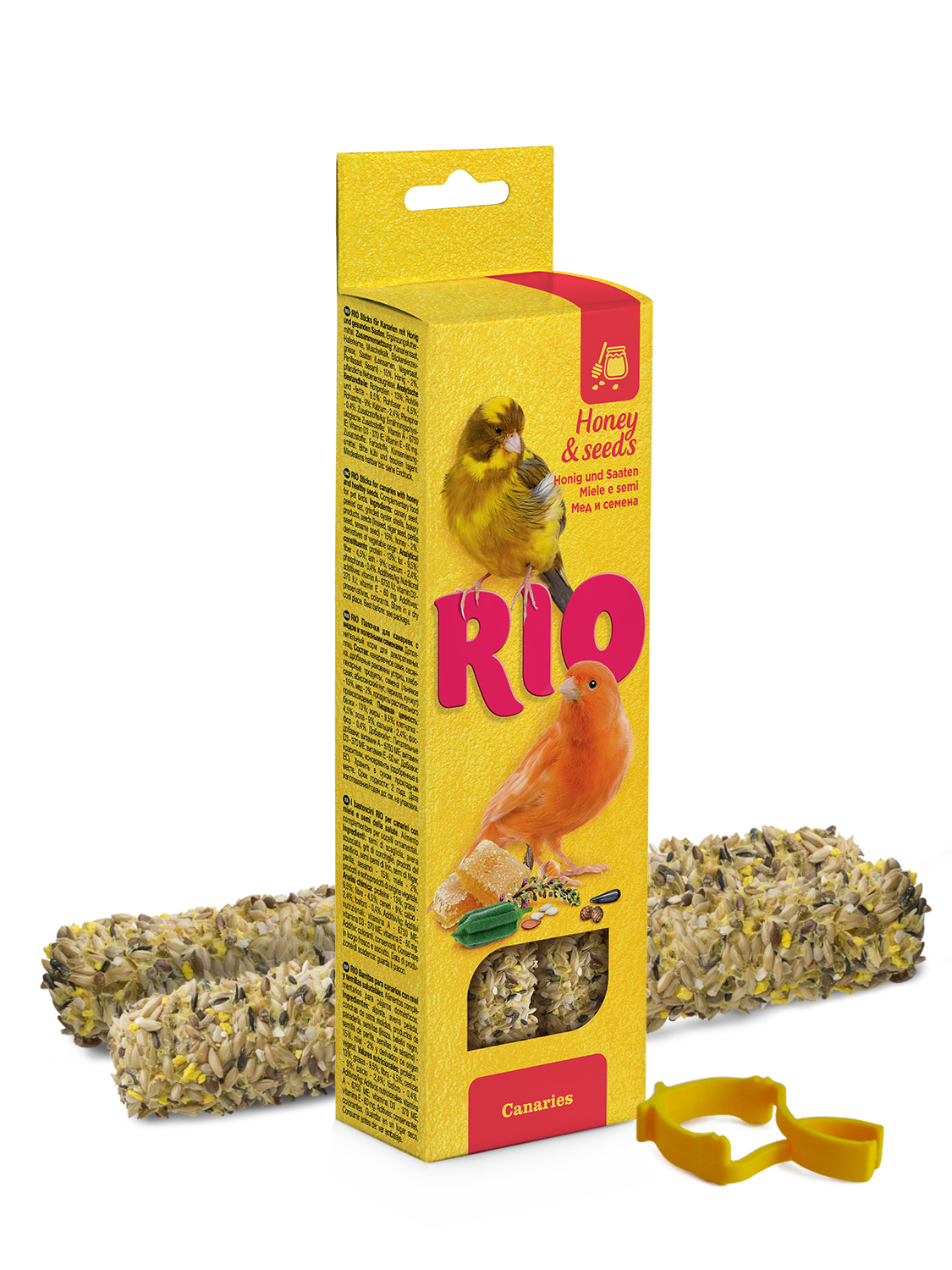 RIO Sticks for canaries with honey and healthy seeds 2x40gm - طعام الطيور - Zue For Pet Supplies Co.