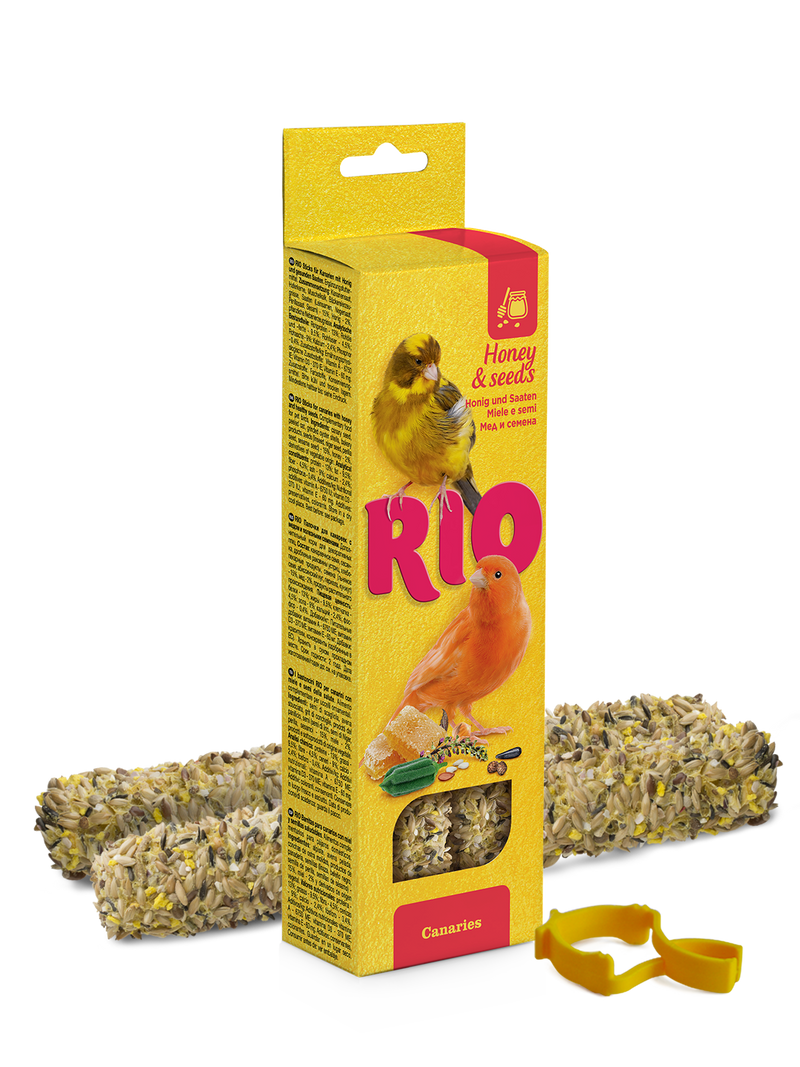 RIO Sticks for canaries with honey and healthy seeds 2x40gm - طعام الطيور - Zue For Pet Supplies Co.