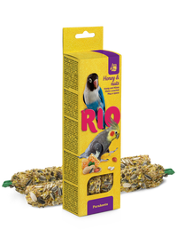 RIO Sticks for parakeets with honey and nuts 2x75gm - طعام الطيور - Zue For Pet Supplies Co.