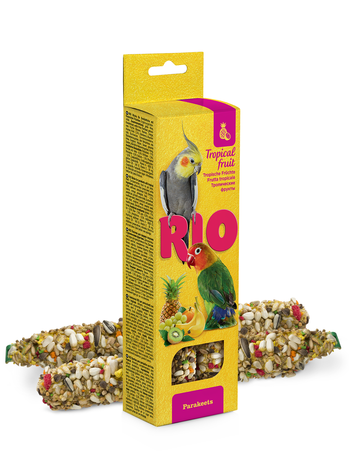 RIO Sticks for parakeets with tropical fruit, 2x75 g - طعام الطيور - Zue For Pet Supplies Co.