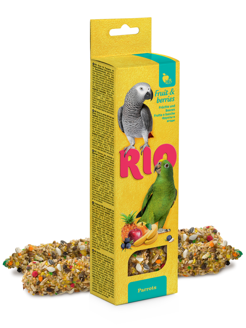 RIO Sticks for parrots with fruit and berries 2x90gm - طعام الطيور - Zue For Pet Supplies Co.
