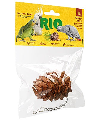 RIO Cedar cone. Natural treat for birds 1piece - مكافأت الطيور - Zue For Pet Supplies Co.