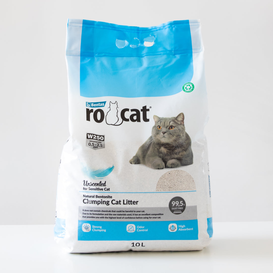 RoCat Unscented Cat Litter 10L - رمل للقطط - Zue For Pet Supplies Co.