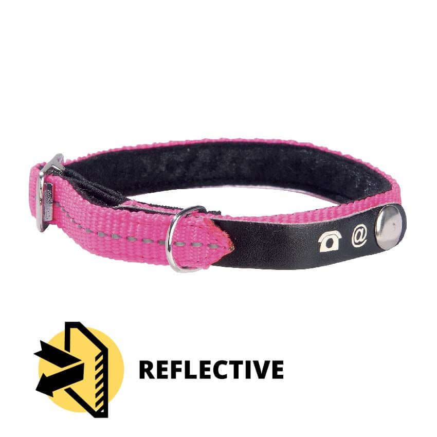 Croci Collar Cat Lost XS Pink 30X1cm - طوق للقطط - Zue For Pet Supplies Co.
