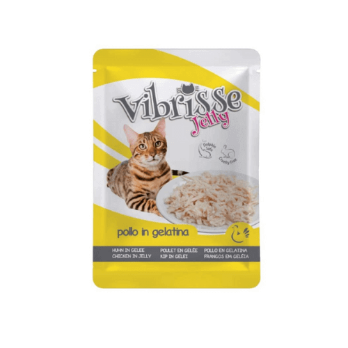 Croci Vibrisse Pouch Jelly Chicken 70g - فيبريس كيس جيلي دجاج 70 جرام - طعام رطب للقطط - Zue For Pet Supplies Co.