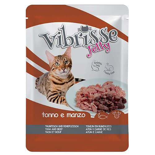 Croci Vibrisse Pouch Jelly Tuna w/Beef 70g - Zue For Pet Supplies Co.