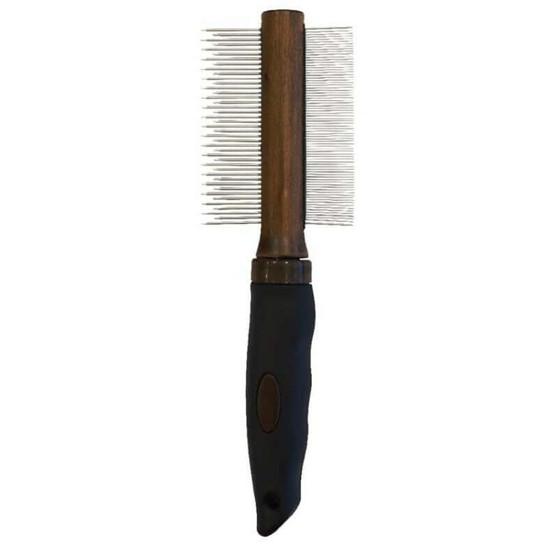 Croci Comb Barbershop Double Teeth 21X6X2.5cm - مستلزمات النظافة والعناية والرعاية - Zue For Pet Supplies Co.