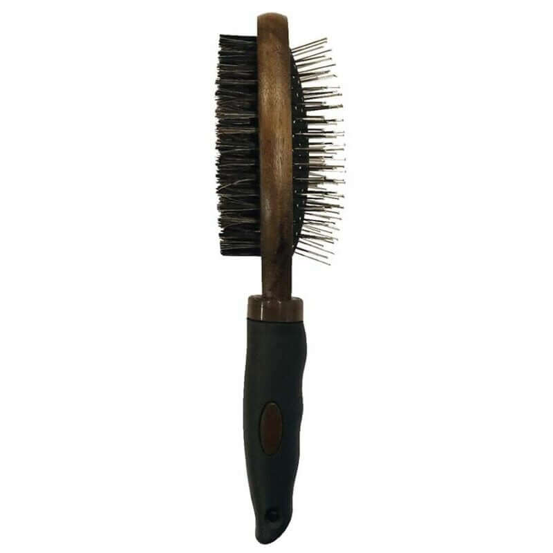 Croci Double Brush Barbershop 25X6.7X6cm - فرشاة حلاقة مزدوجة مقاس 25×6.7×6 سم - مستلزمات النظافة والعناية والرعاية - Zue For Pet Supplies Co.