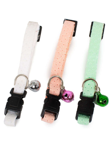 Farm Company Glitter Cat Collar with Safety Buckle 10mmx30cm - طوق للقطط - Zue For Pet Supplies Co.