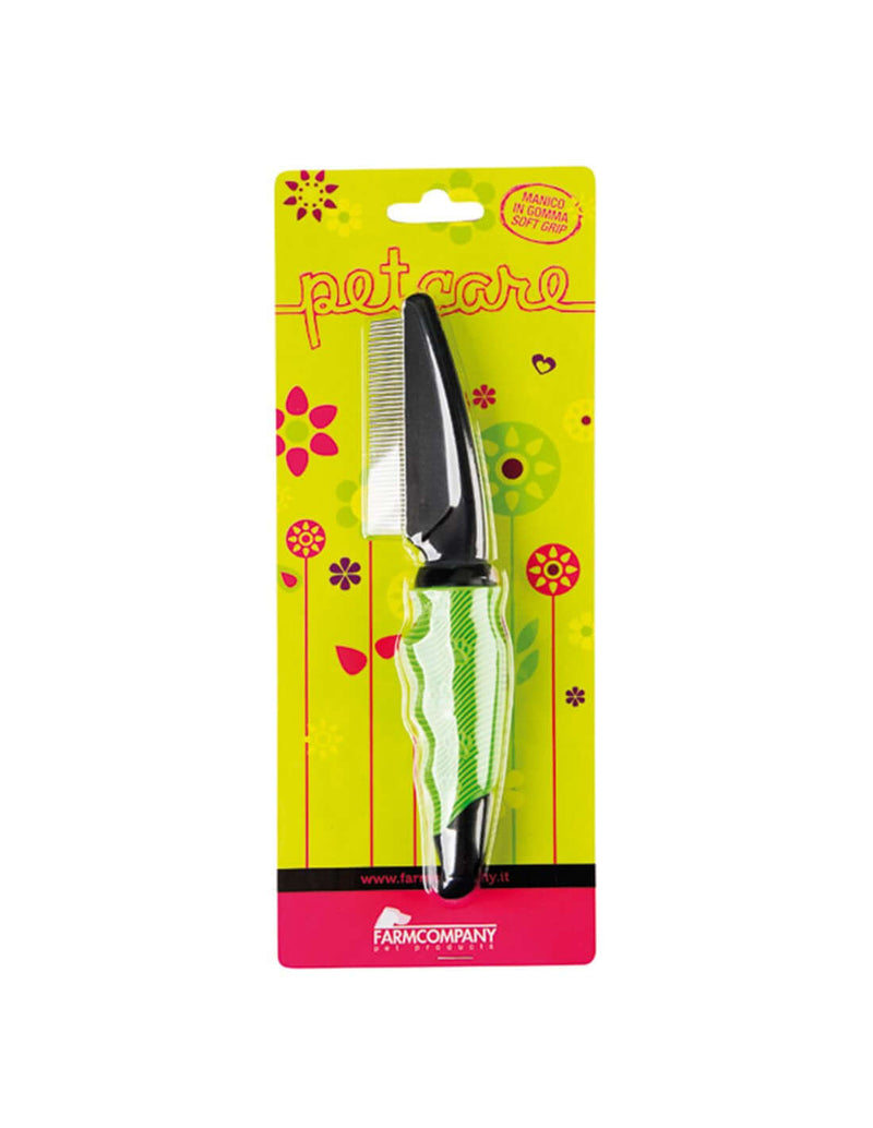 Farm Company 42 Rotating Teeth Comb with Rubber Soft Grip - اكسسوارات الكلاب - Zue For Pet Supplies Co.