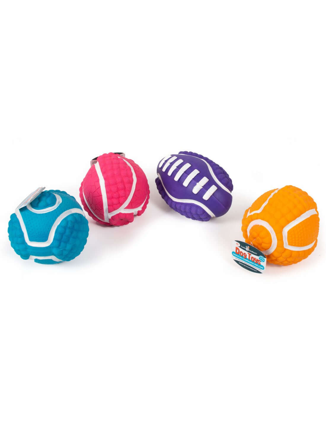 Farm Company Latex Assorted Sports Balls 14cm (per pc.) - اكسسوارات الكلاب - Zue For Pet Supplies Co.