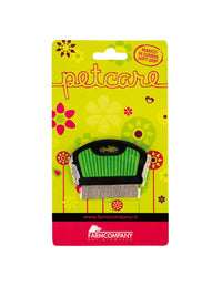 Farm Company Plastic Flea Comb with Flat Handle and with Rubber Soft Grip - اكسسوارات الكلاب - Zue For Pet Supplies Co.