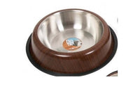 Farm Company WOOD stainless steel anti skid bowl - 22 cm 1,80 L - Zue For Pet Supplies Co.