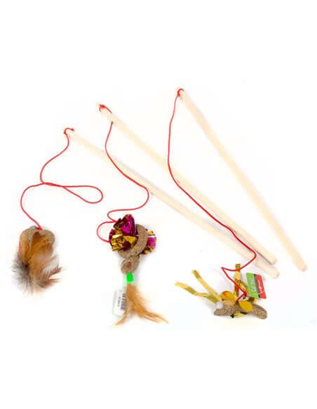 Farm Company cat teasers with catnip and feather - ( per pc. ) - مستلزمات الحيوانات الأليفة - Zue For Pet Supplies Co.