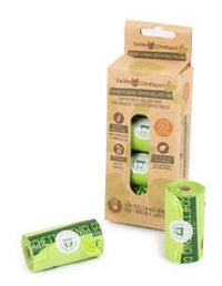 Farm Company Compostable poo bags - 60 pcs pack - مستلزمات الحيوانات الأليفة - Zue For Pet Supplies Co.