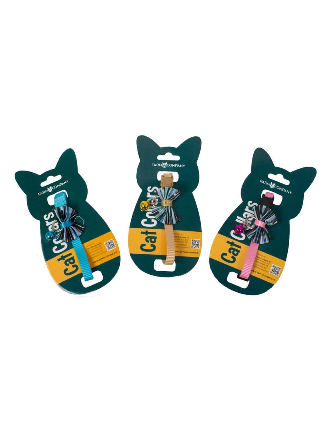 Farm Company Nylon Cat Collar with Bow safety buckle cm 10x30 (per pc.) - مستلزمات الحيوانات الأليفة - Zue For Pet Supplies Co.