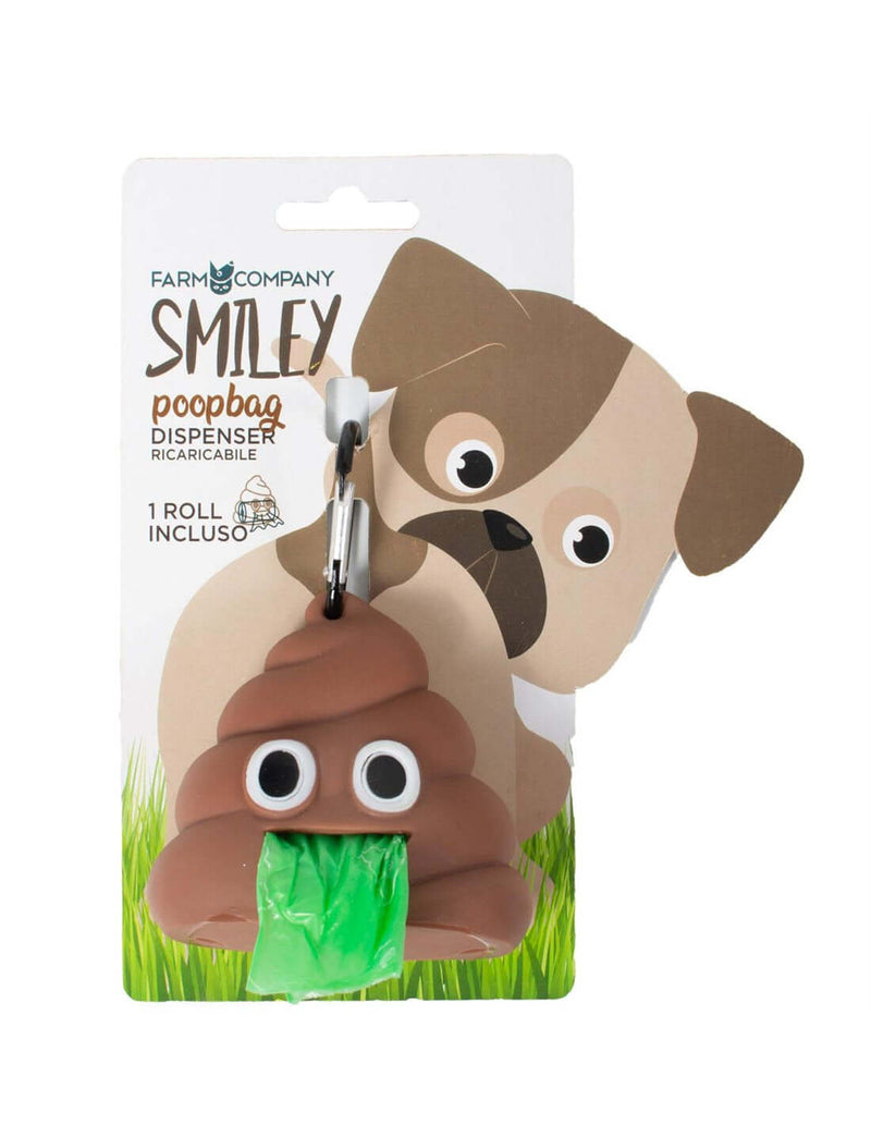 Farm Company Smiley Poo bag with 20 bags - مستلزمات الحيوانات الأليفة - Zue For Pet Supplies Co.