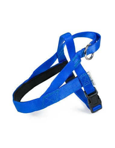 Farm Company Nylon Norwegian padded harness Blue XL 25mmx46-76c - مستلزمات الكلاب - Zue For Pet Supplies Co.