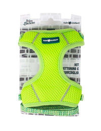 Farm Company Nylon Deluxe Kit Harness - 1x35 40 Leash 120cm Lime Green - مجموعة رباط تحكم وصدرية للكلاب - Zue For Pet Supplies Co.