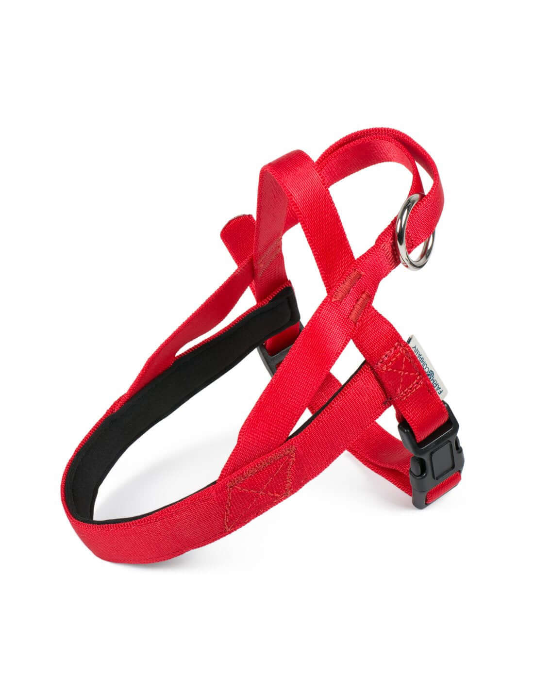 Nylon Norwegian padded harness Red S 16mmx30-51cm - مجموعة رباط تحكم وصدرية للكلاب - Zue For Pet Supplies Co.