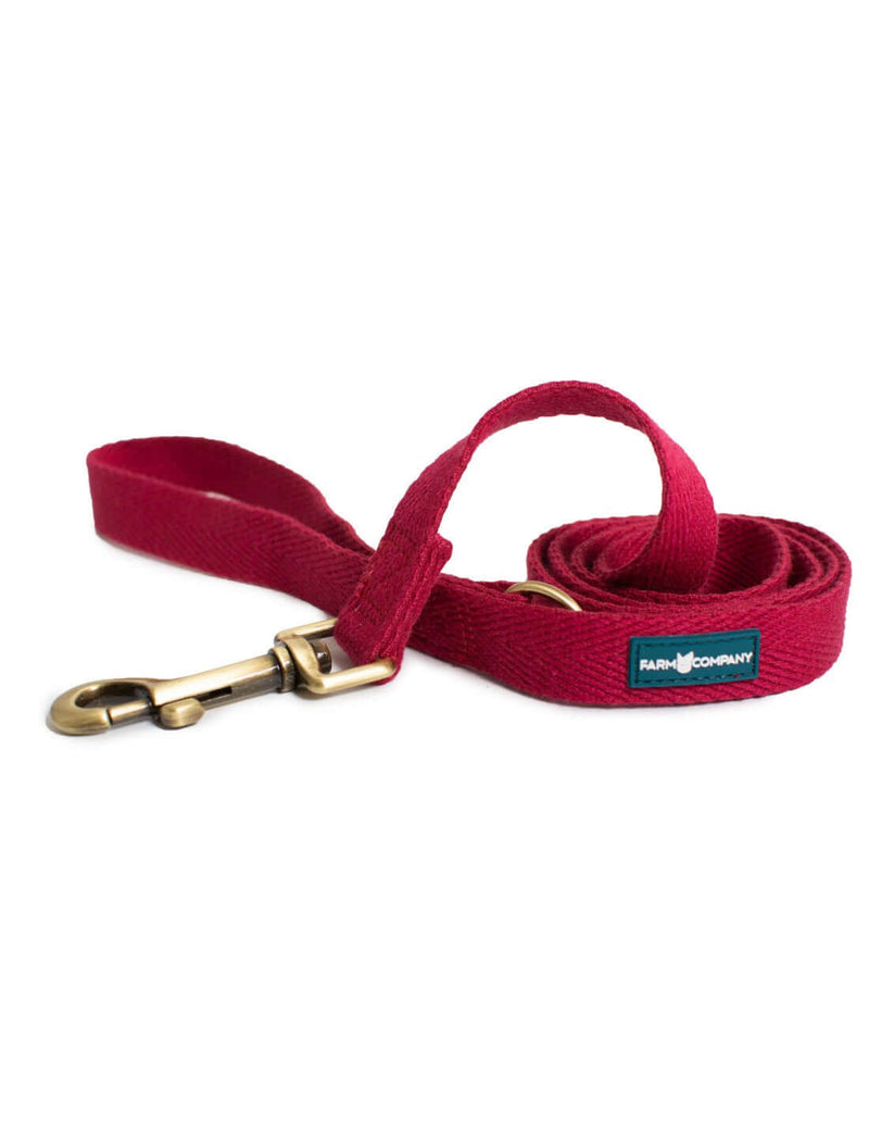 Farm Company Green Soybean Leash Burgundy - S/M 2x120cm - رباط تحكم للكلاب - Zue For Pet Supplies Co.