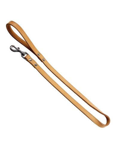 Farm Company Luxury sewn leather leash 12mmx100cm Natural - Zue For Pet Supplies Co.