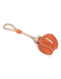 Farm Company FC Green Suede Leather Ball w/Jute Handle 36cm - ألعاب الكلاب - Zue For Pet Supplies Co.