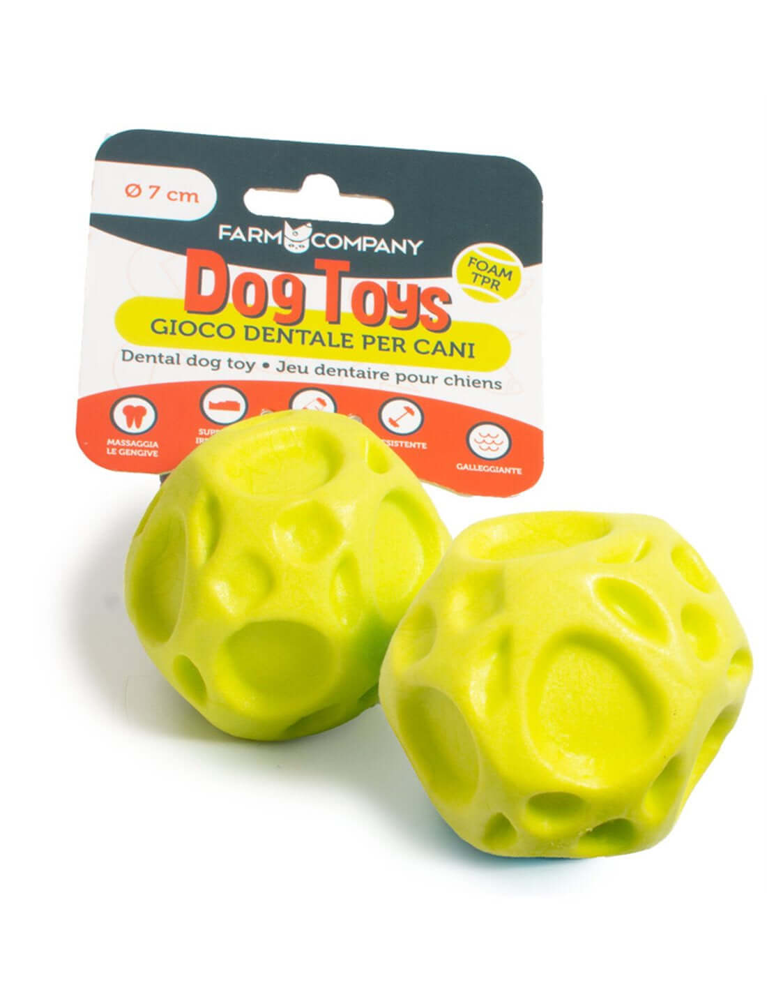 Farm Company Foam TPR Geometric Ball 7cm - Zue For Pet Supplies Co.