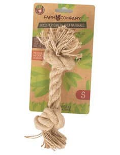Farm Company Green rope toy 2 knots - Small - ألعاب الكلاب - Zue For Pet Supplies Co.