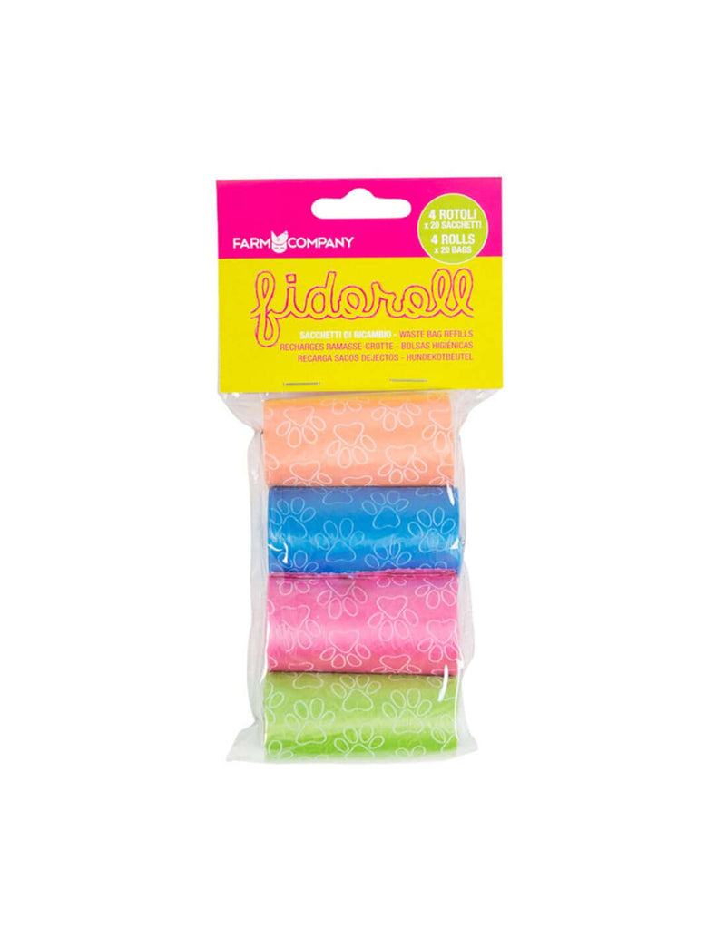 Farm Company Fido Roll Replacement Bags - 4rolls x 20bags - Zue For Pet Supplies Co.
