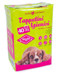 Farm Company Hygienic carpets - 60x60 40 pads - مستلزمات النظافة والعناية والرعاية - Zue For Pet Supplies Co.