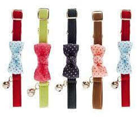 Ferribiella Ribbon Cat Collar Pois ( per pc. ) - طوق للقطط - Zue For Pet Supplies Co.